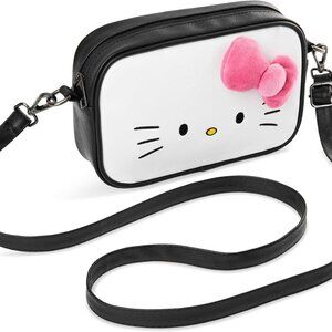 Cute Black/White Hello Kitty Shoulder Bag - Ideal Gift for Teens & Girls